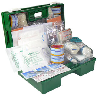 Office 1-5 Person First Aid Kit – Soft Pack, Wall Mount, Refill